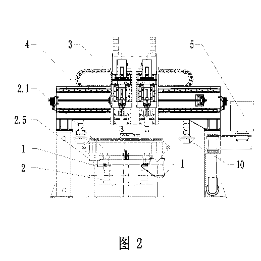 Magnetic-suspension rail processing machine