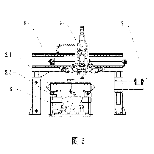 Magnetic-suspension rail processing machine