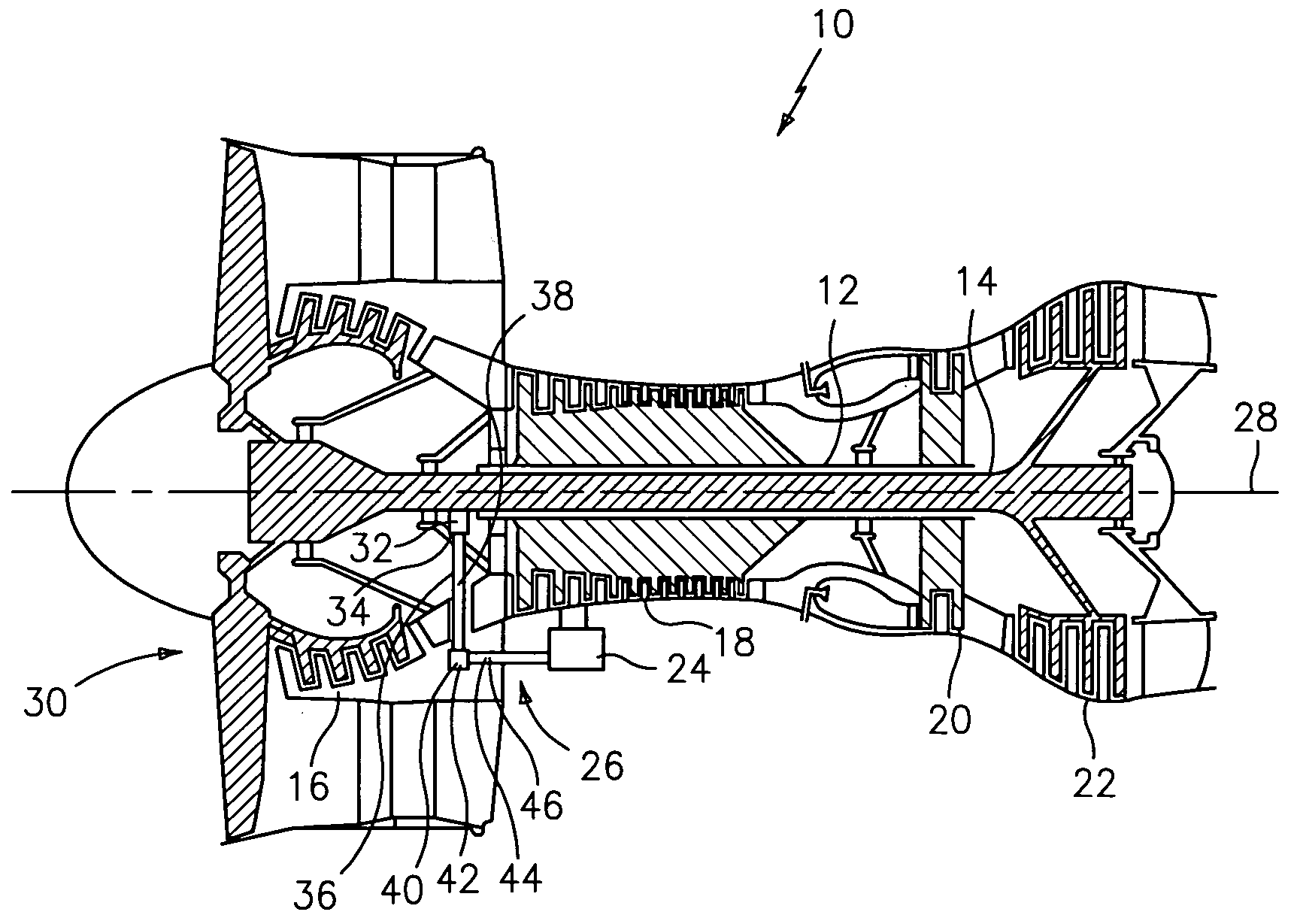 Apparatus for driving an accessory gearbox in a gas turbine engine