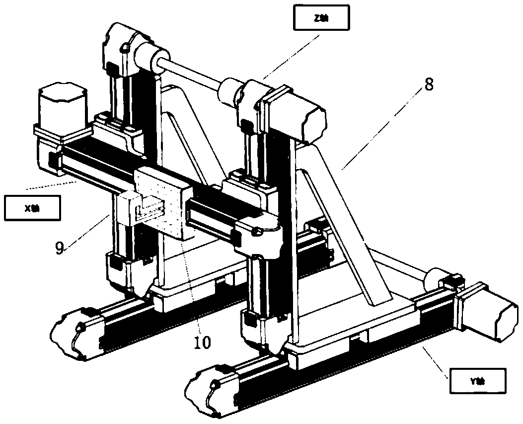 Automated training assisting device for training non-human primate animal to control mechanical arm to conduct stretching and grabbing