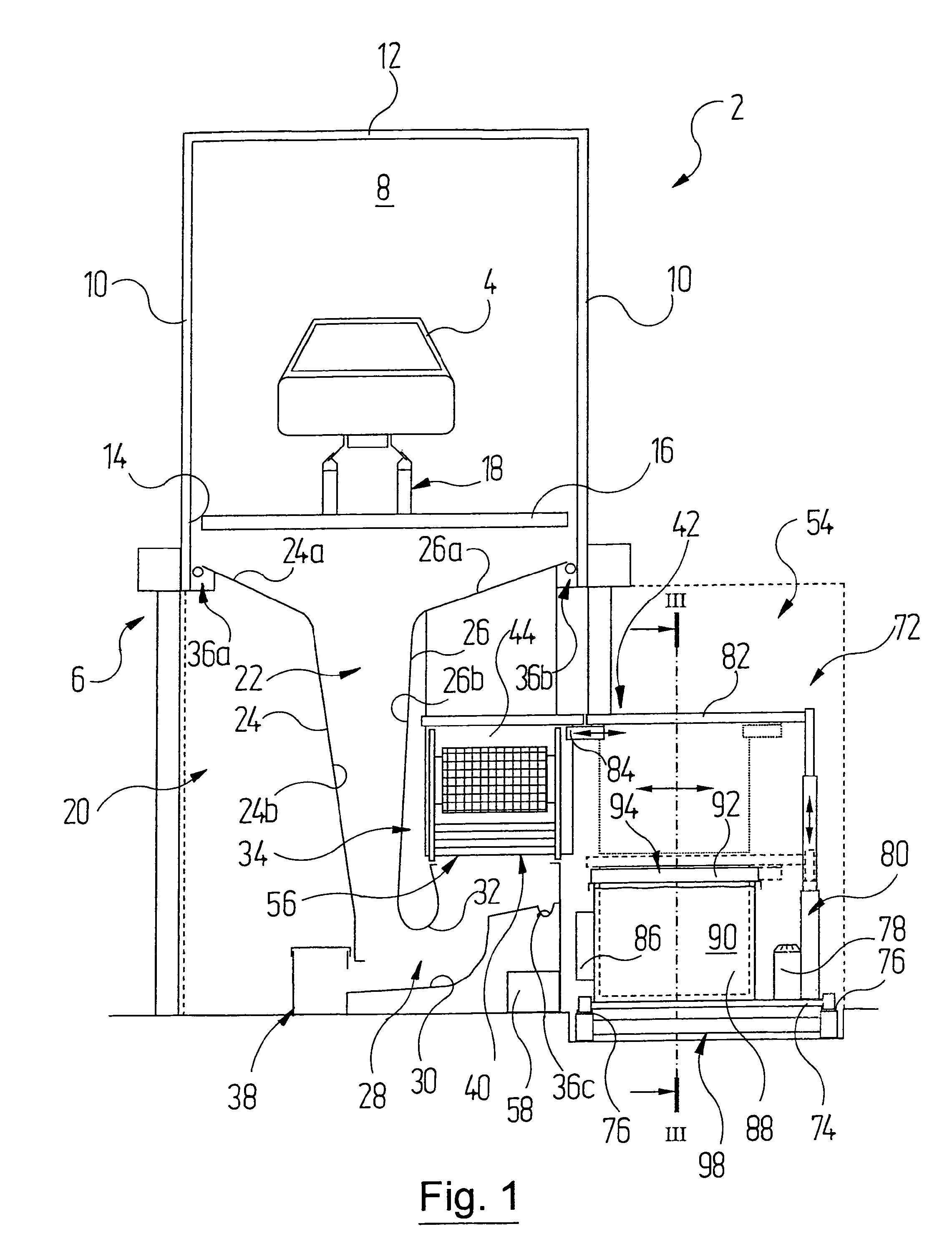 Method and device for electrostatically separating overspray with an absorption agent