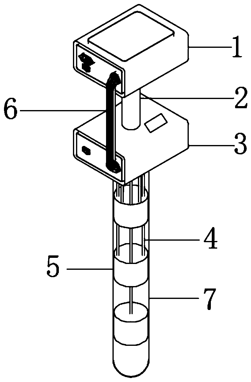 Concrete forming construction method based on concrete segregation degree testing device