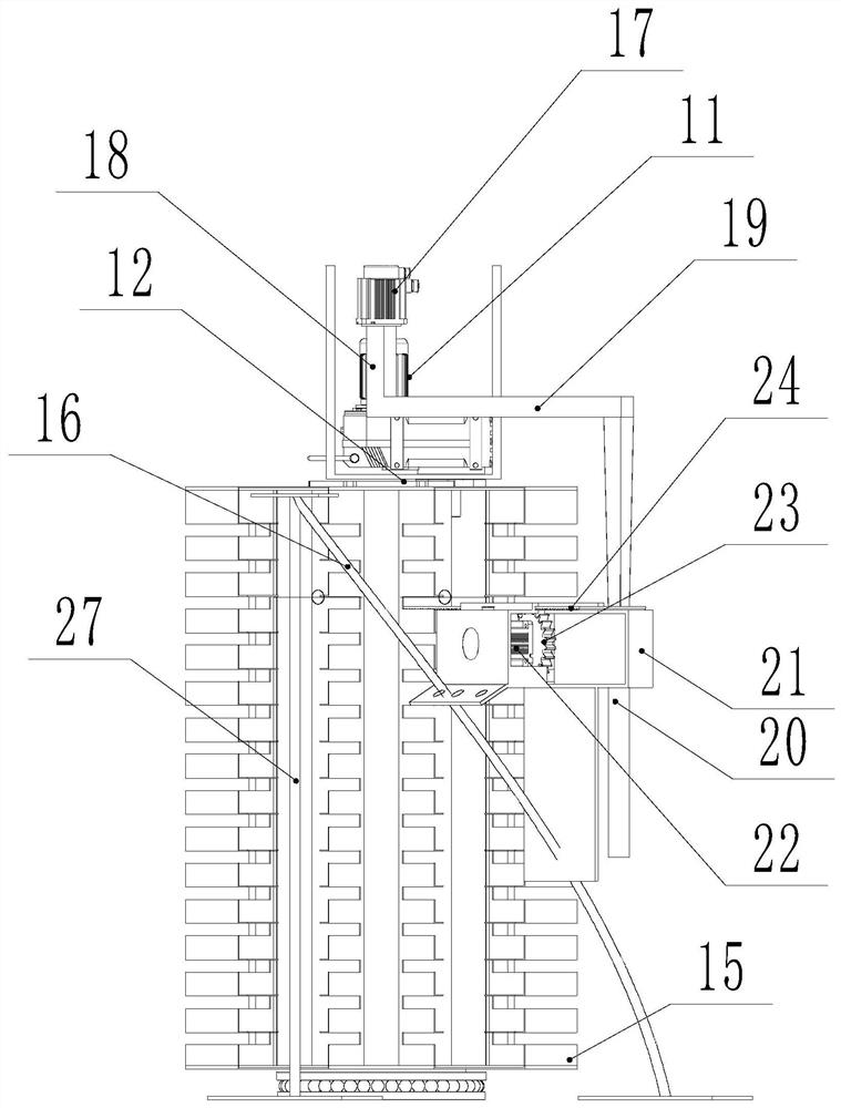 A storage-style boxed lunch automatic vending system with expiration reminder and rotary retrieving