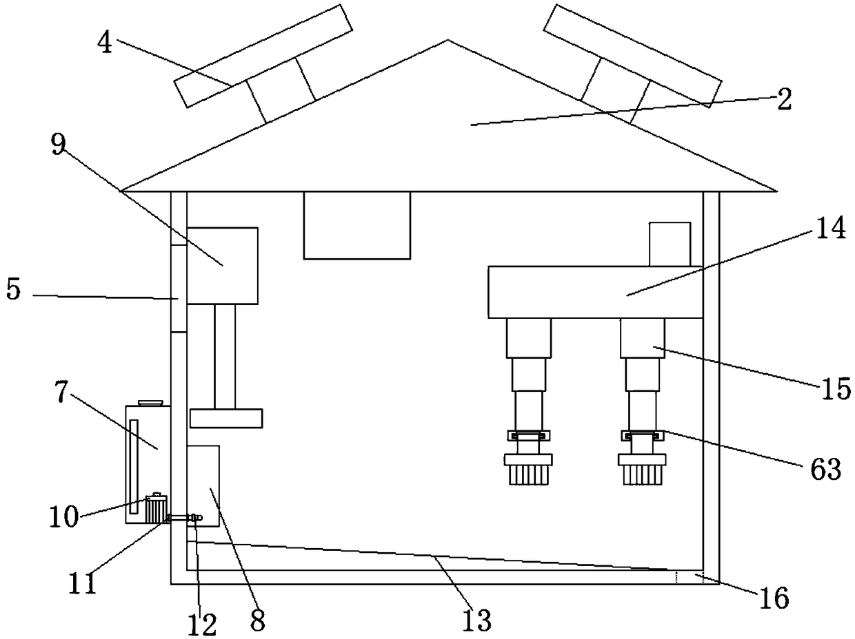 Raising house for poultry raising