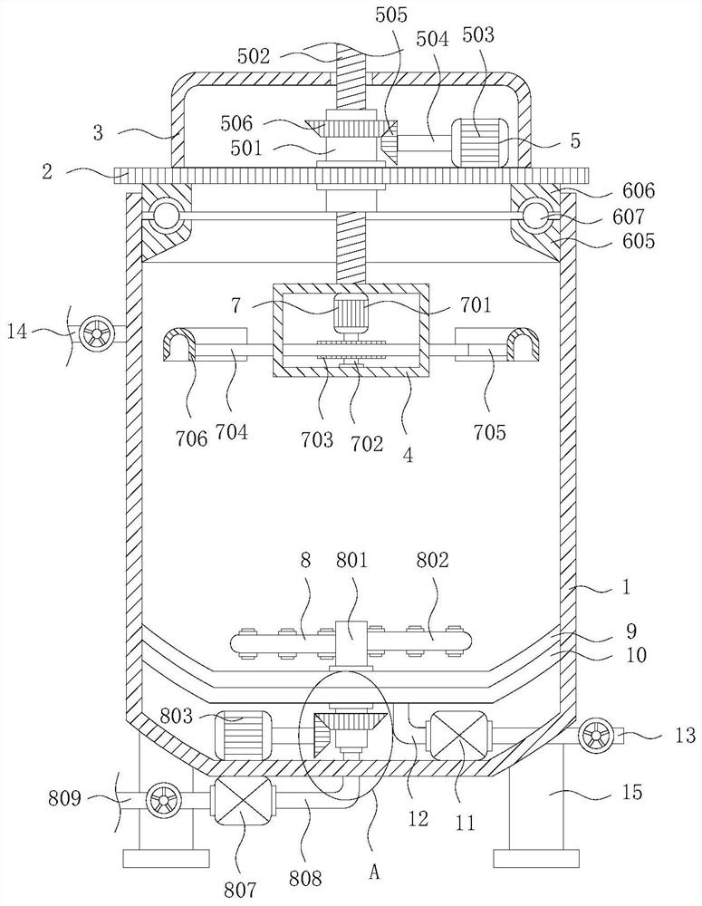 Fluid paste receiving tank capable of avoiding residues on inner wall and used for production of donkey-hide gelatin blood replenishing paste