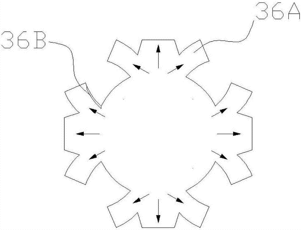 A high-efficiency thickener with the function of self-cleaning and anti-pressure rake