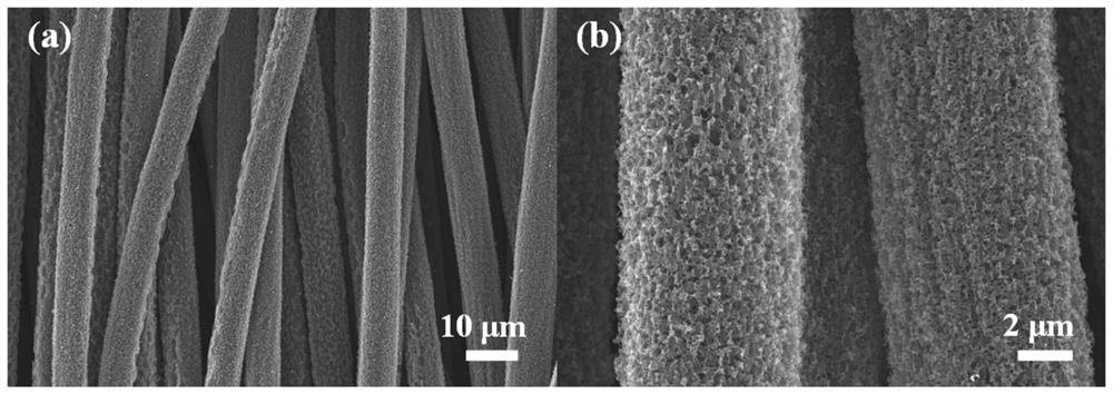 Preparation method and application of porous carbon fiber/tungsten oxide self-supporting lithium-sulfur battery positive electrode material