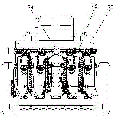 Garlic harvesting machine