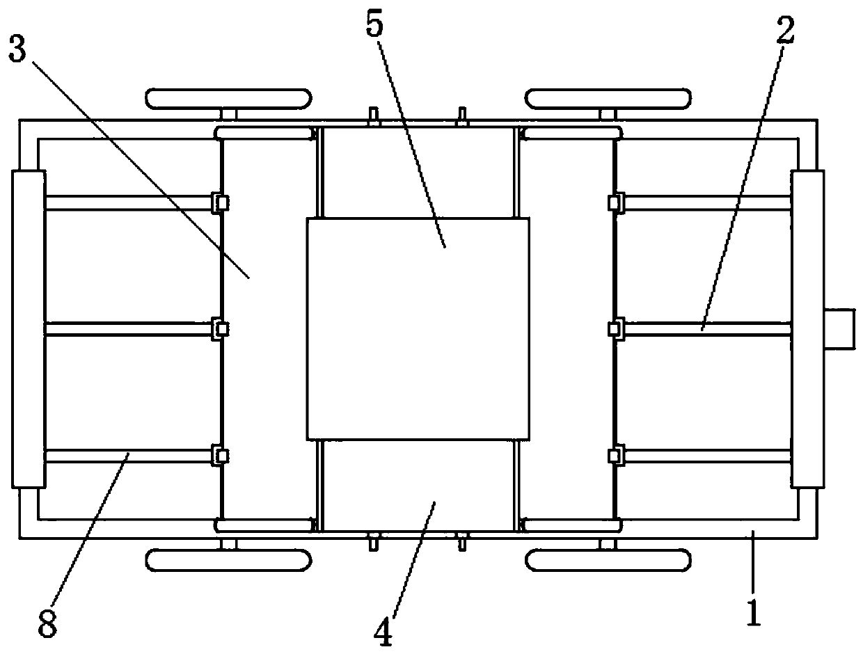 Supporting device for grain belt conveyor