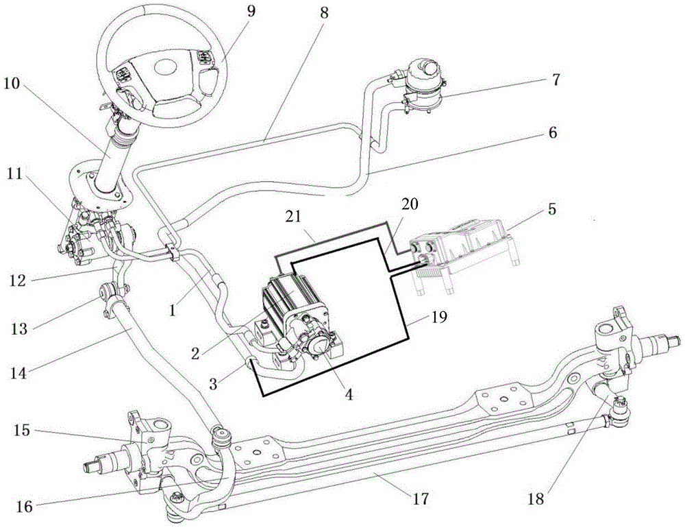 Control method of electro-hydraulic power-assisted steering and system for implementing method