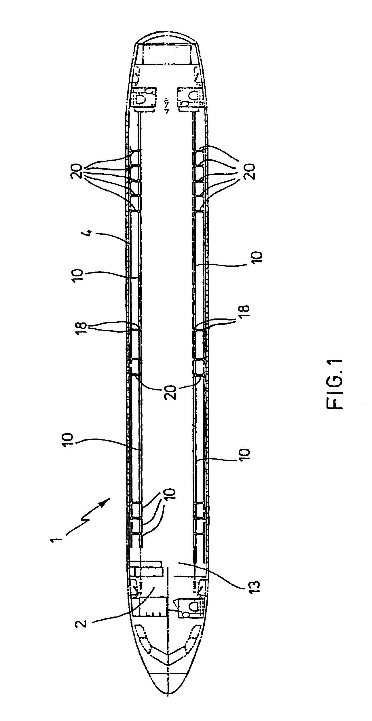 Arrangement for laying cables in the floor area of a passenger transport aircraft