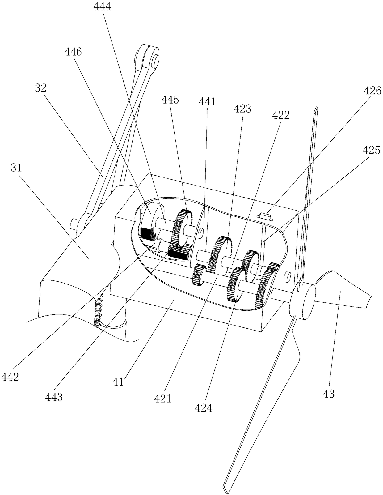 Flea beetle trapping device using wind energy