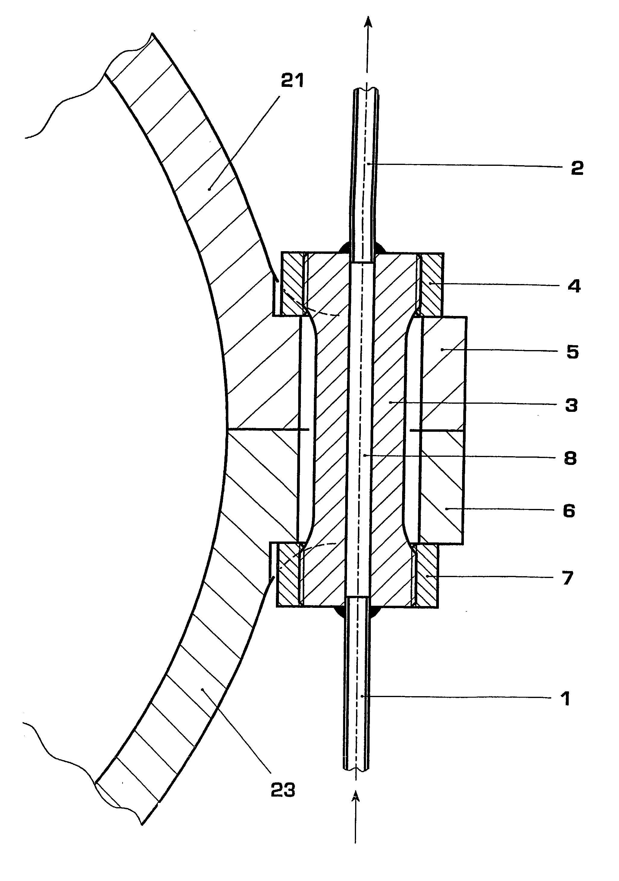 Flange bolt for turbines