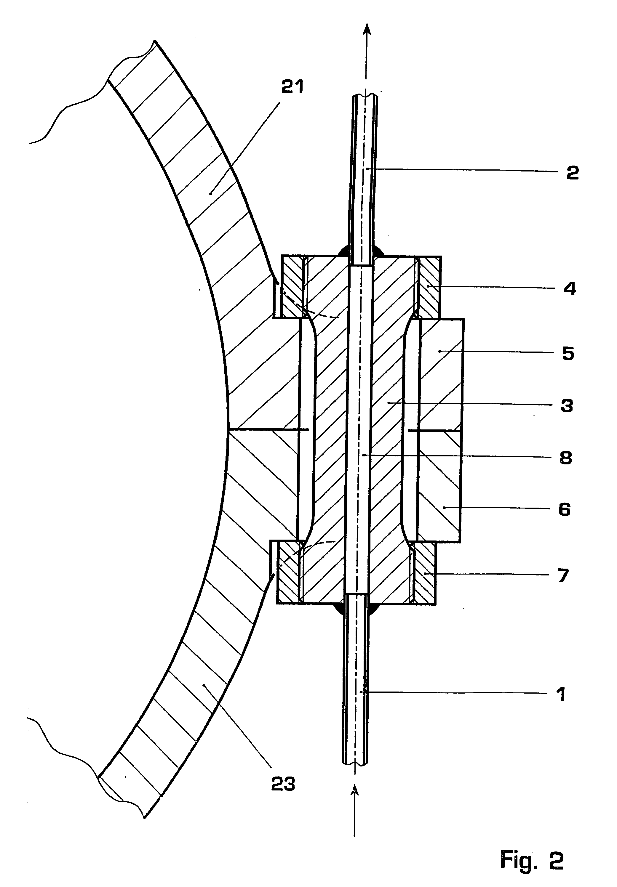 Flange bolt for turbines