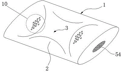 Mosquito repelling pillow with physical therapy effect