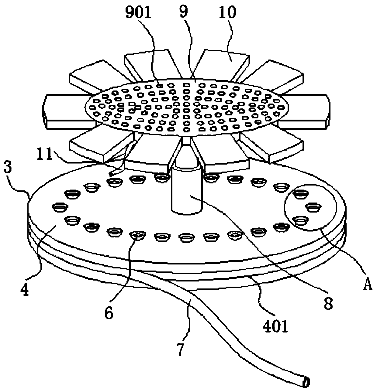 Polishing device and polishing process for inner ring and outer ring of bearing ferrule