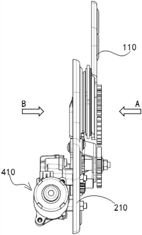 Single-motor-driven unlocking overturning and folding mechanism and application thereof