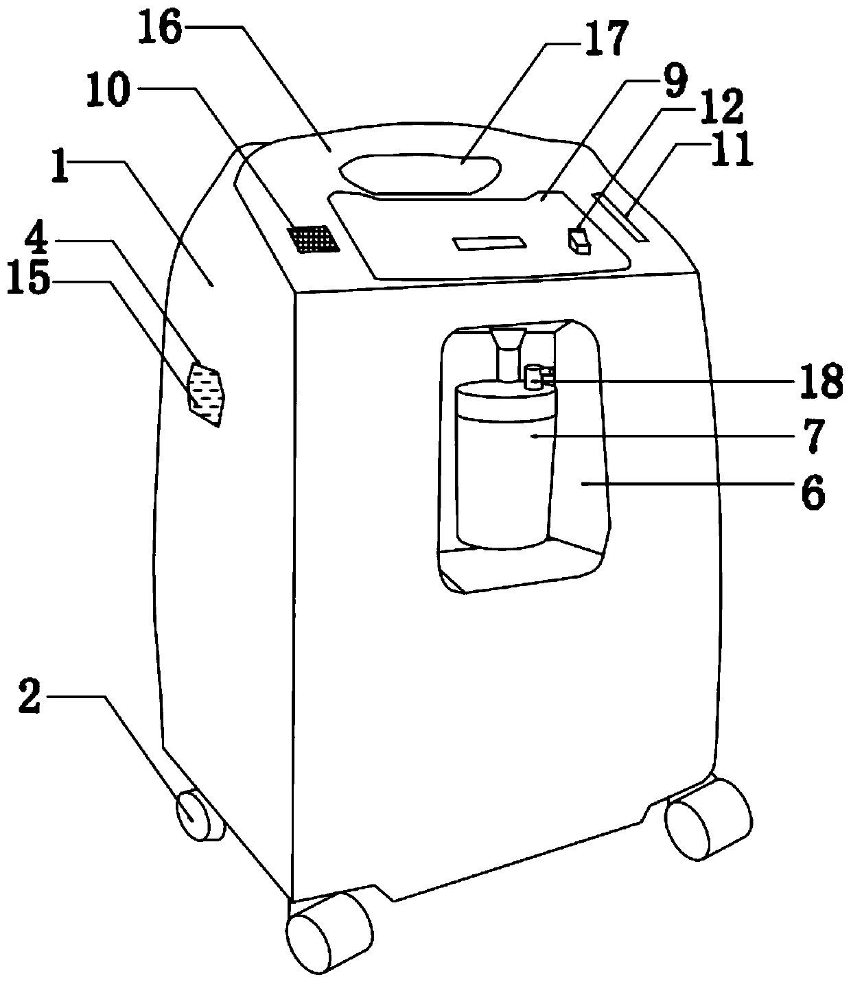 Shared oxygen generator