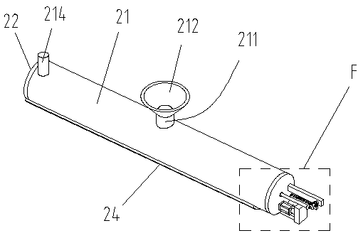 Coating raw material treatment device for plastic-coated steel pipe