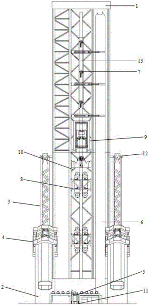 Light double-node pipeline J-shaped laying system