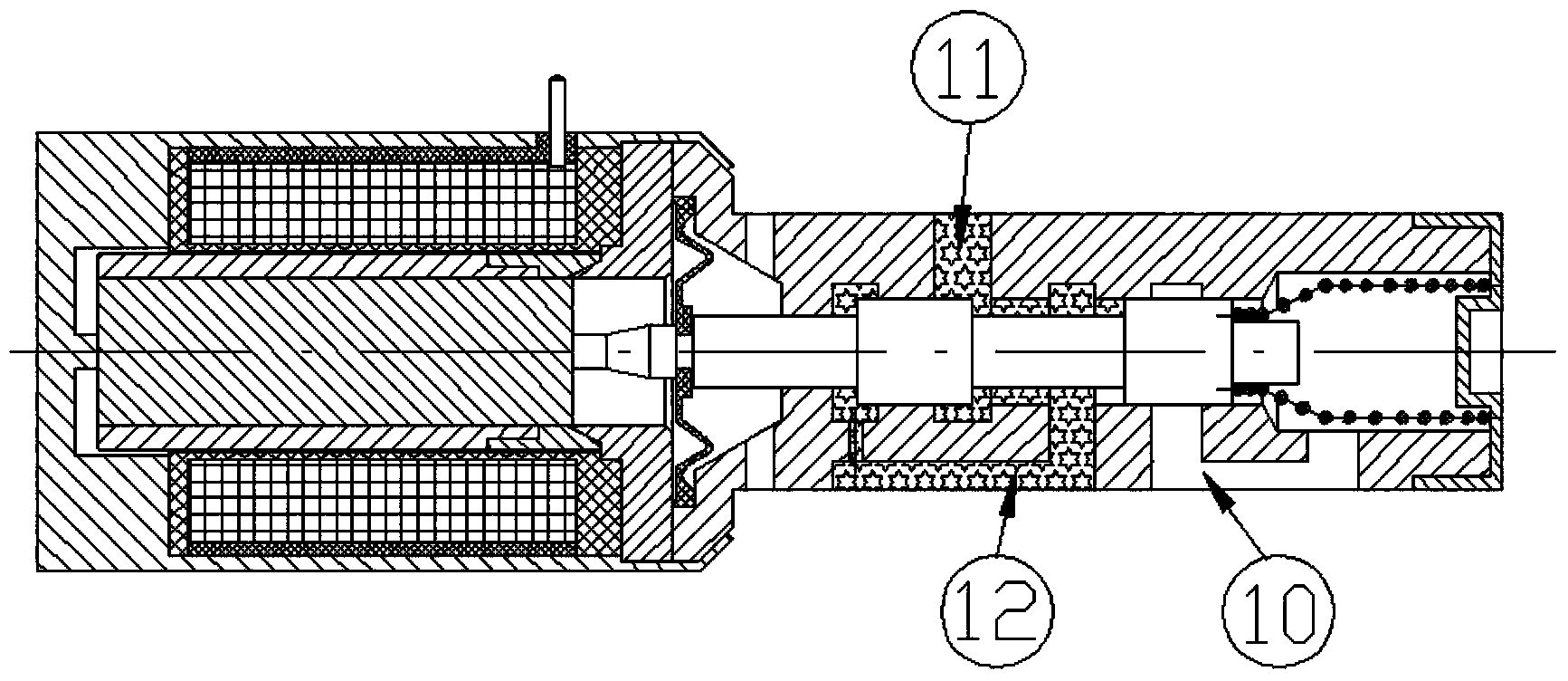 Electro-hydraulic control inverse electromagnetic valve of AT (automatic transmission)