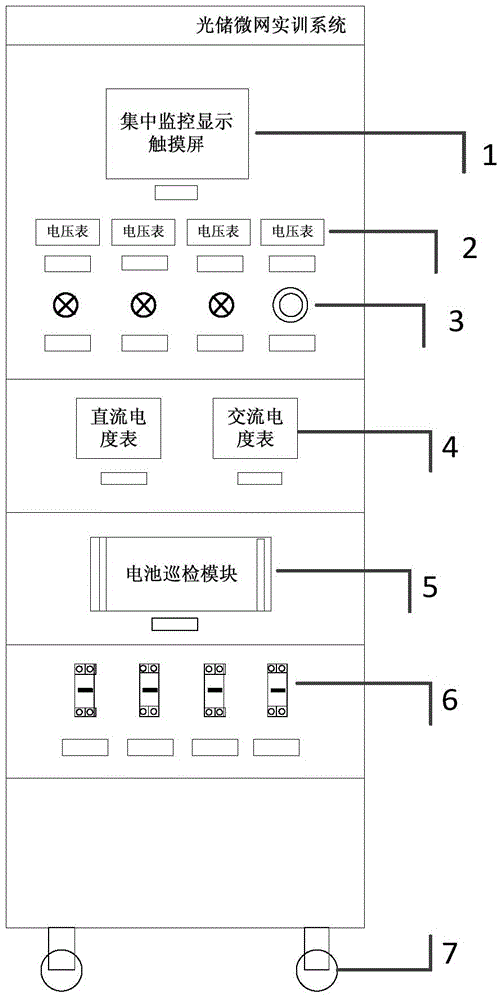 Concentrated monitoring type light-storing micro-grid solar photovoltaic generating system