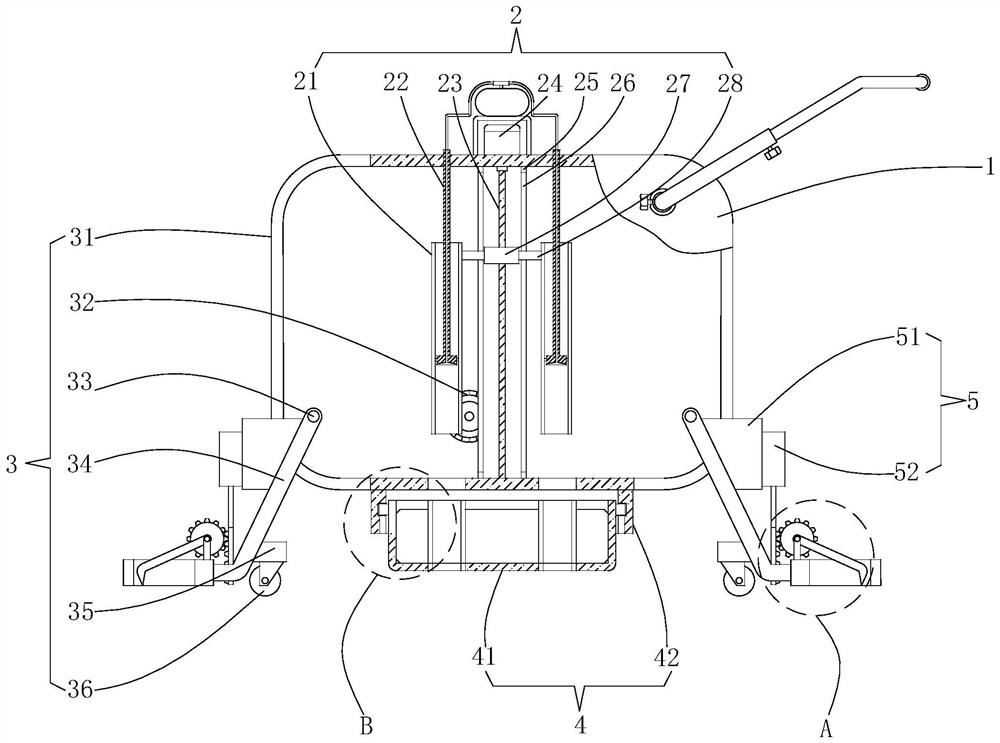 Movable soil detection sampling device and sampling method