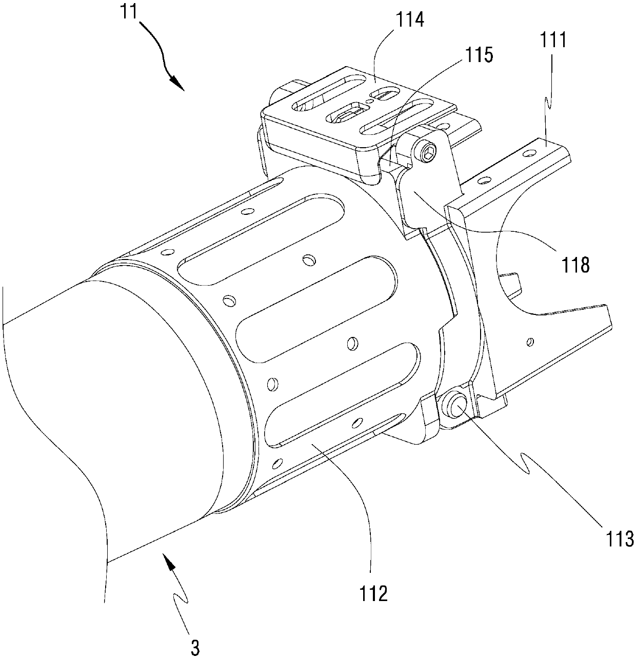 Cantilever folding mechanism of electric unmanned aerial vehicle