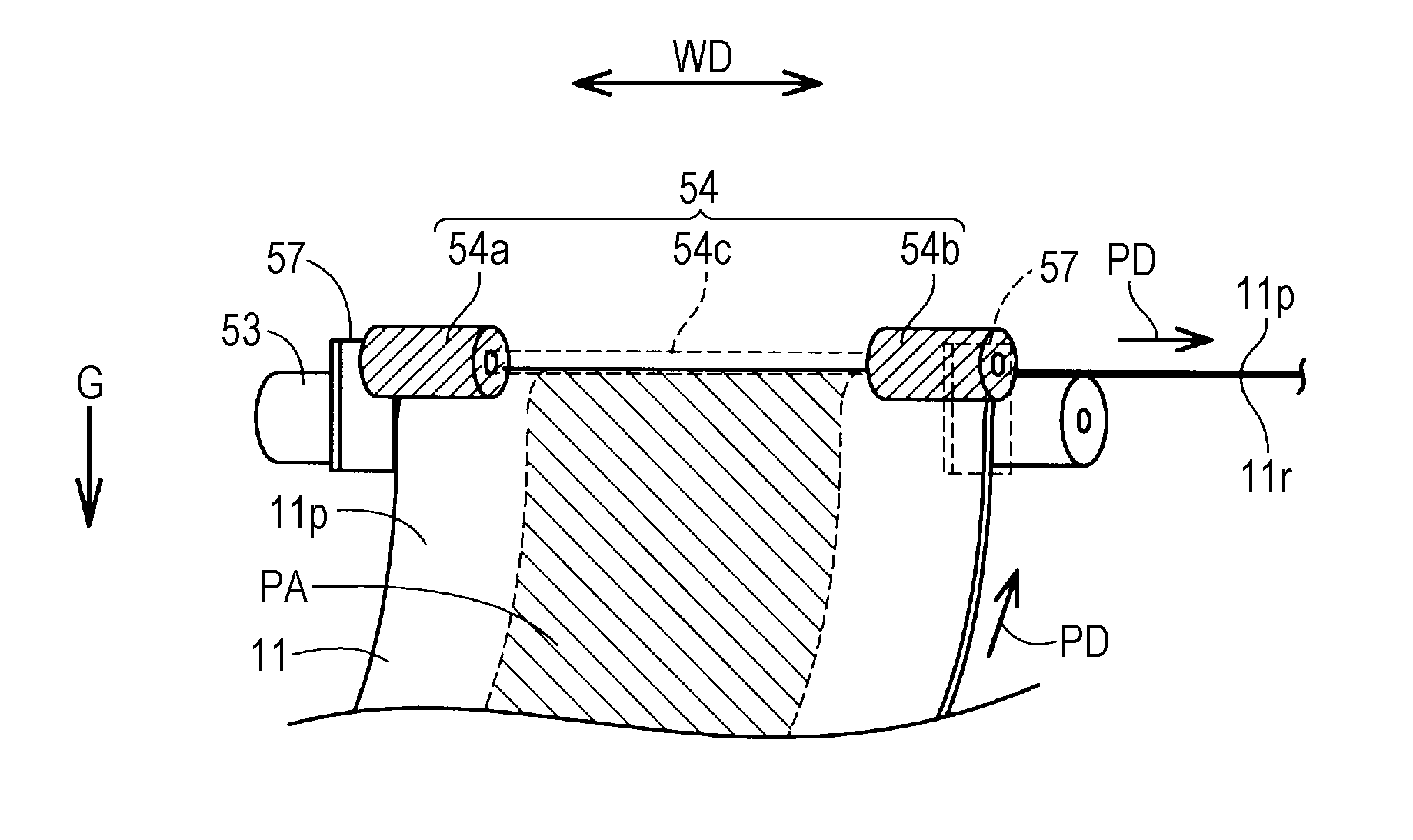 Transporting device and printing apparatus