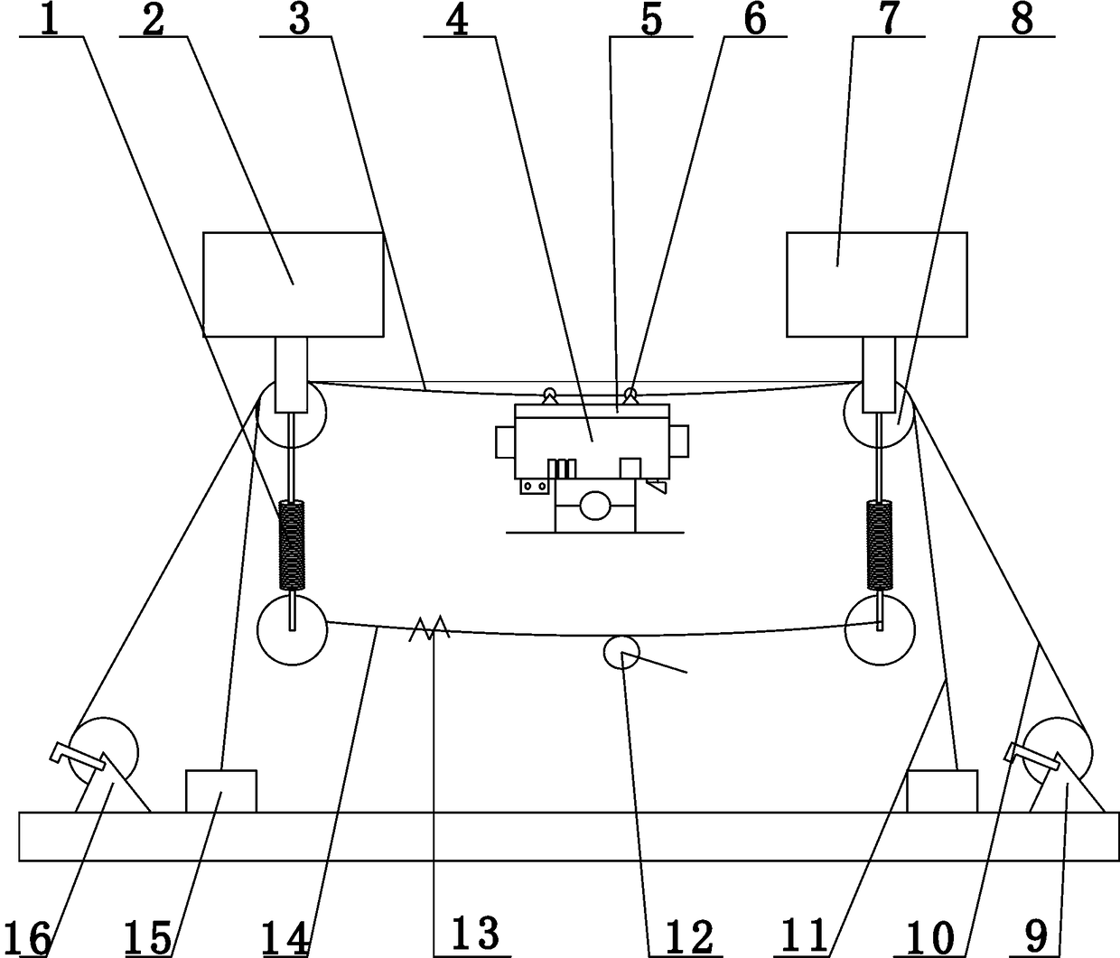 Simulation test platform of electric routing inspection sensing equipment