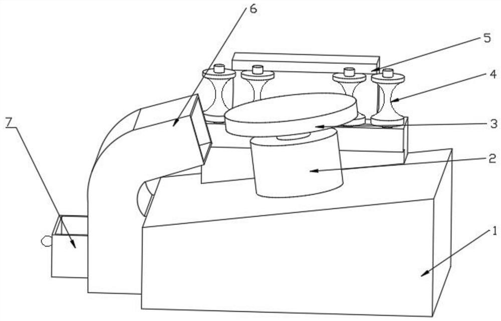 A round rod-shaped metal grinding device