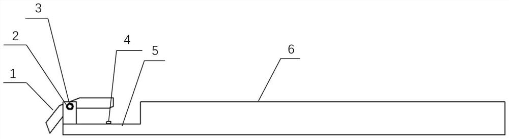 Crochet hook for stably implanting Z-direction fiber into composite material prefabricated body