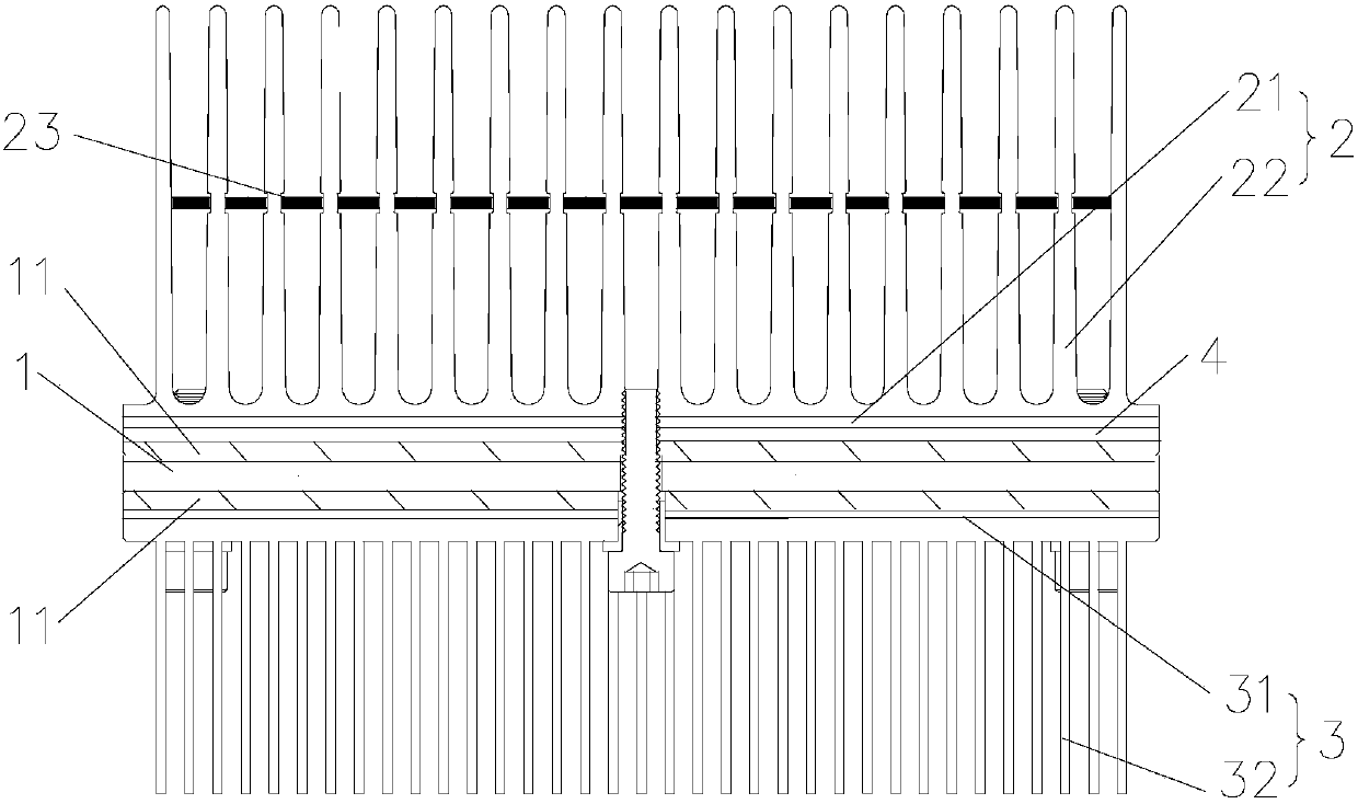 Semiconductor dehumidifying and heating device