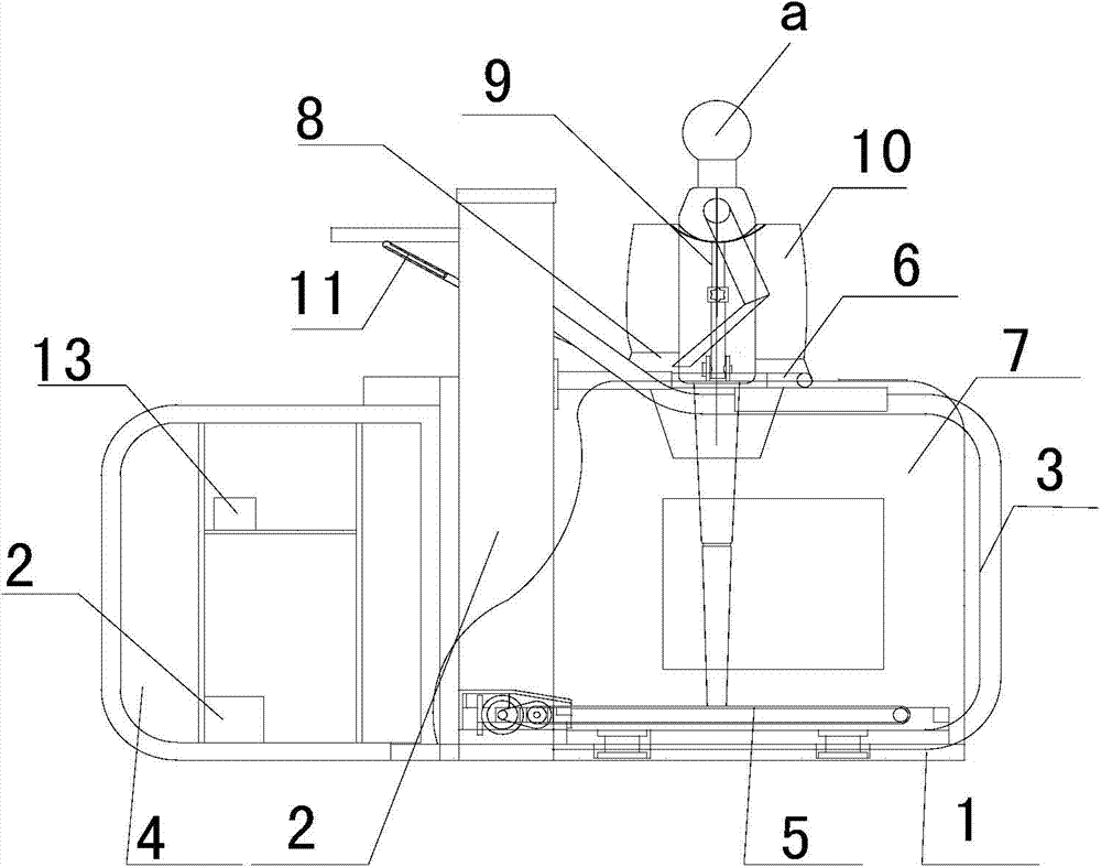 Double-airbag body weight support treadmill training device