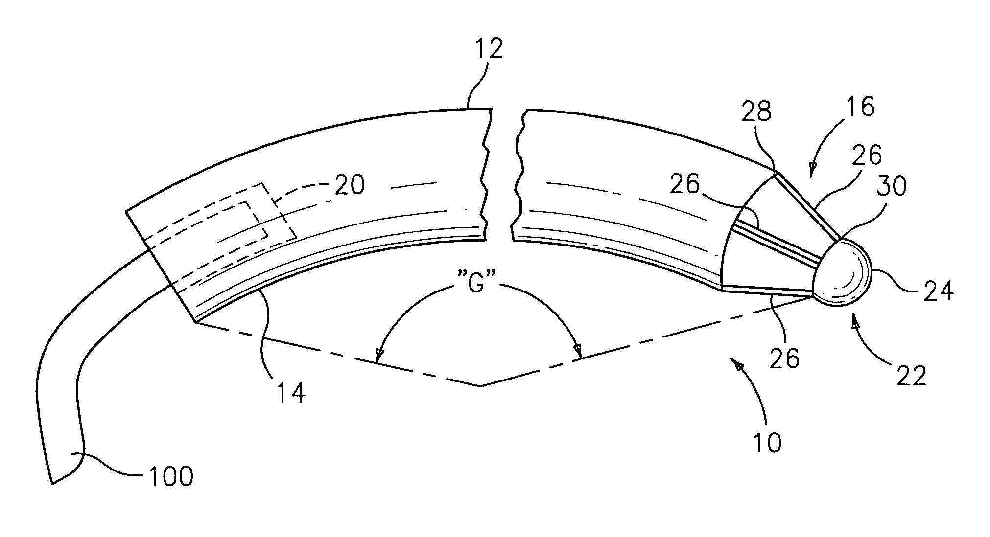 Surgical suture needle with blunt spherical region