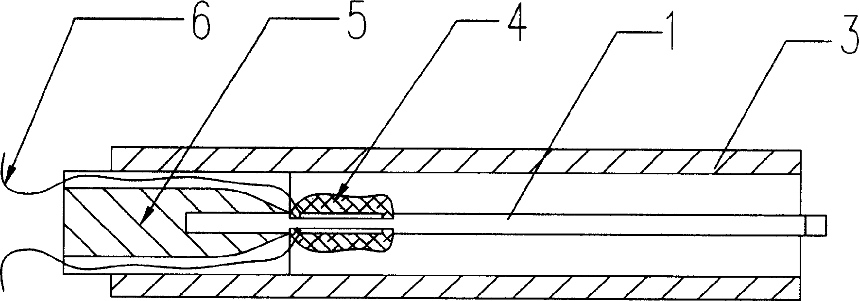 Target type sensor of liquid speed