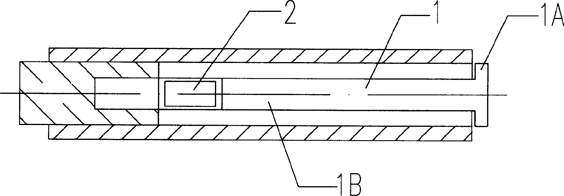 Target type sensor of liquid speed