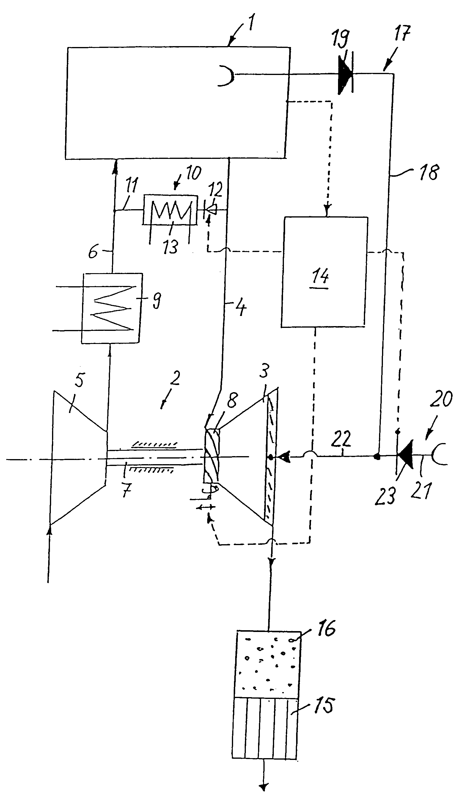 Exhaust gas turbocharger for an internal combustion engine