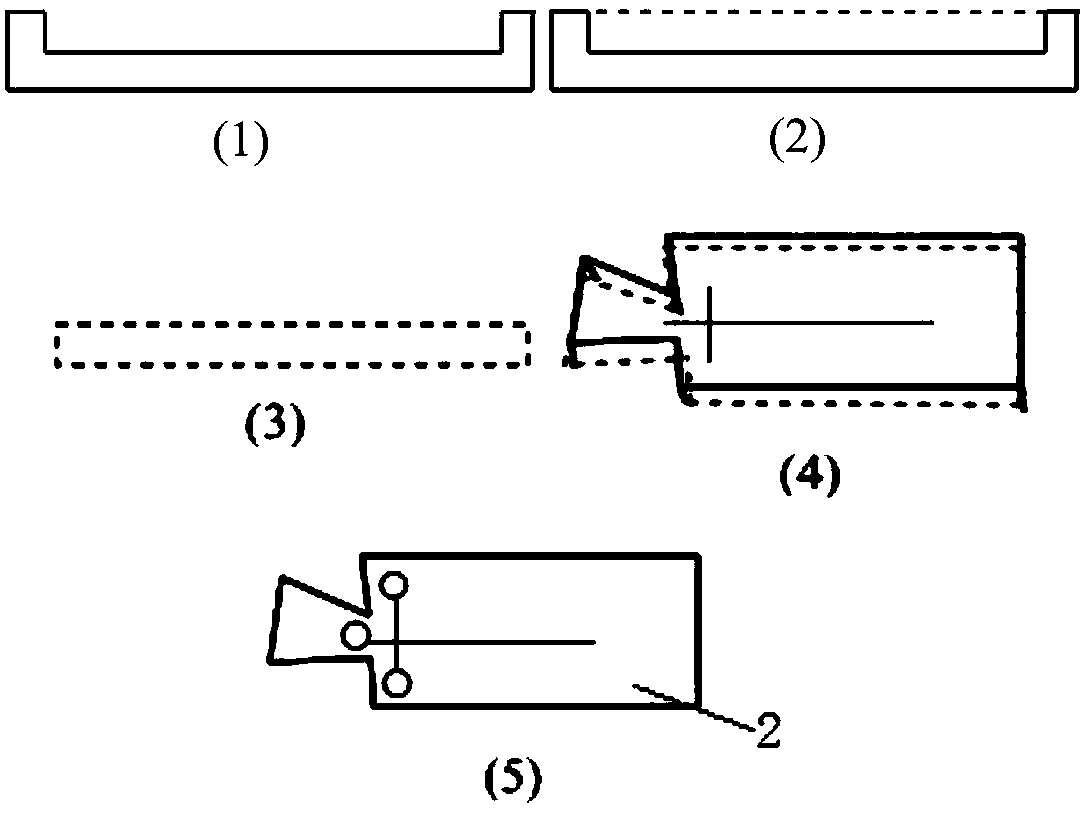 Micro-fluidic chip template, preparation method thereof and application of template