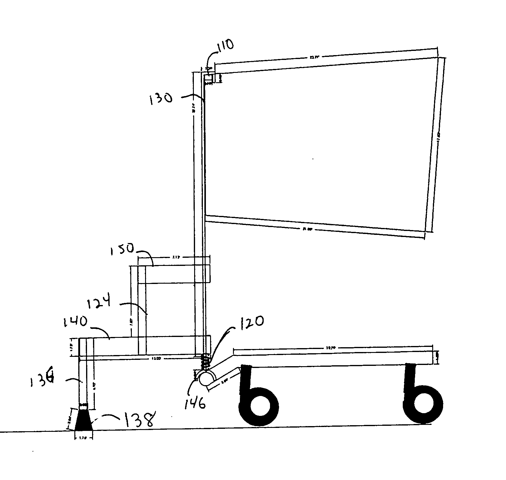 Grocery cart step stool