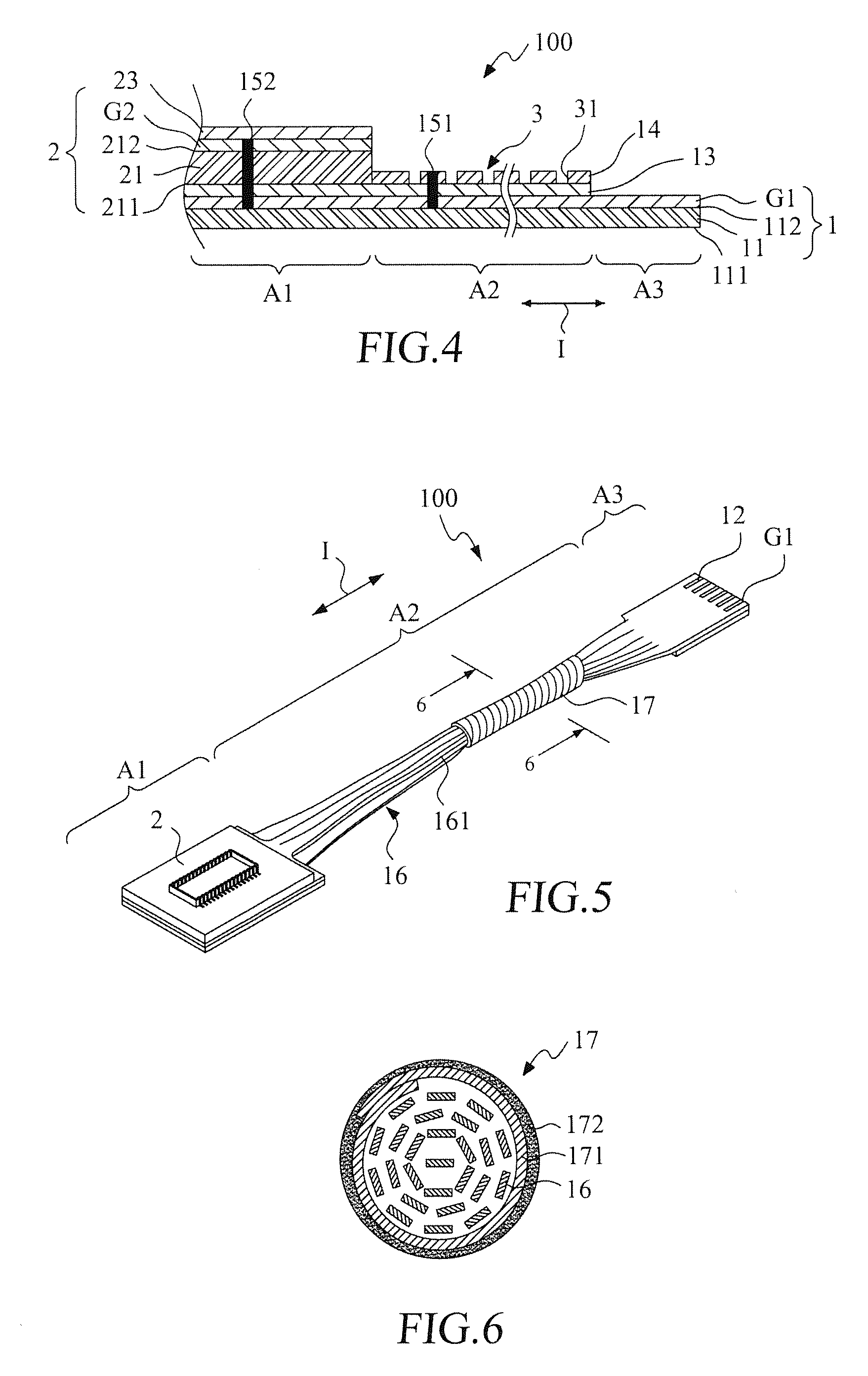 Rigid flexible circuit board with impedance control