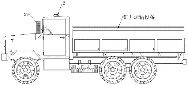 Radio-based underground mining communication positioning device and use method