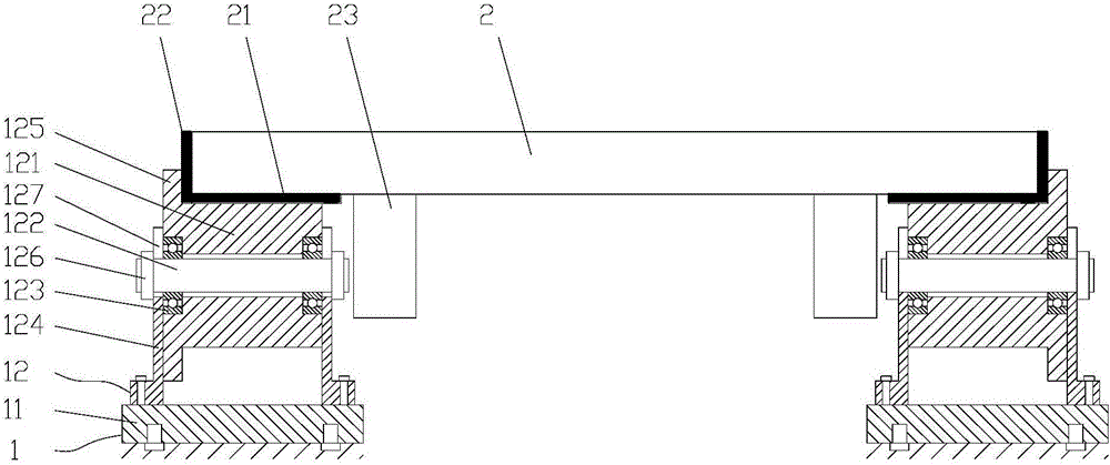 Track device for piano production line