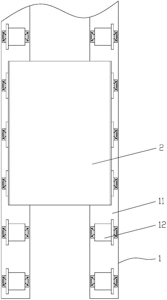 Track device for piano production line