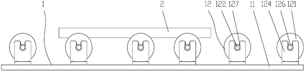 Track device for piano production line