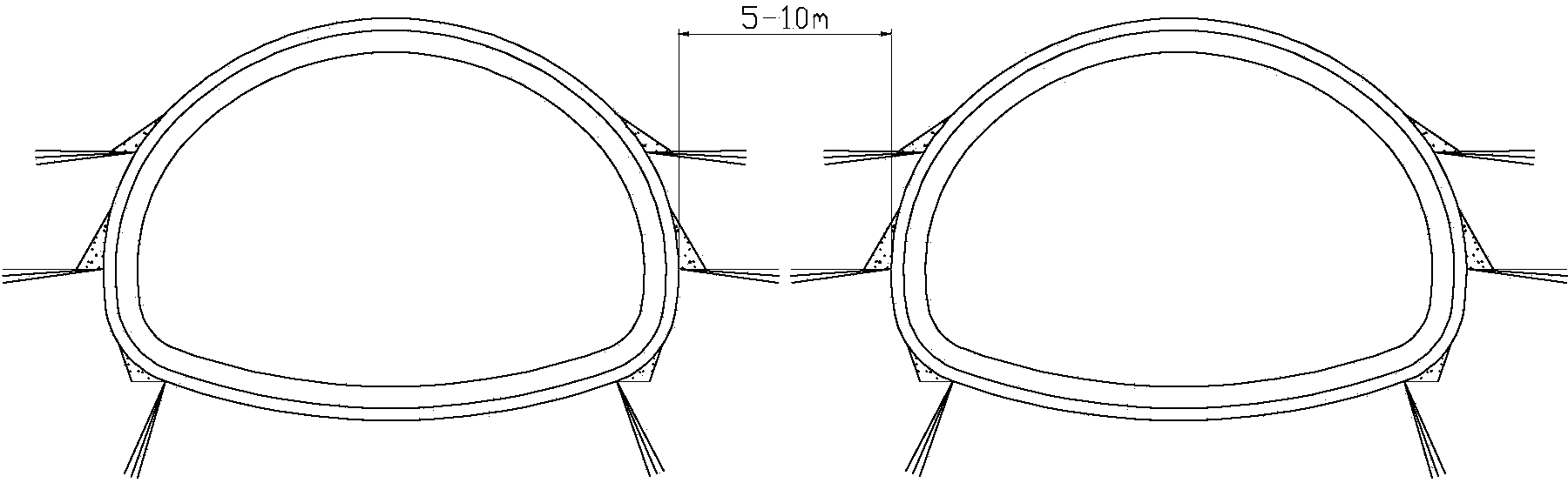 Excavation technique for shallow-buried large-span small-spacing loess tunnel