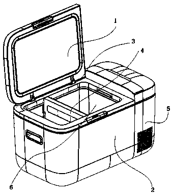 Novel car refrigerator