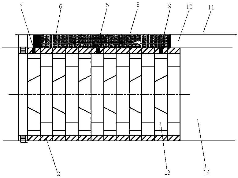 Shield tunnel segment backfill grouting construction method