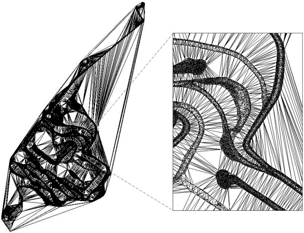 GPS data based automatic construction method and system for open-pit mine road network