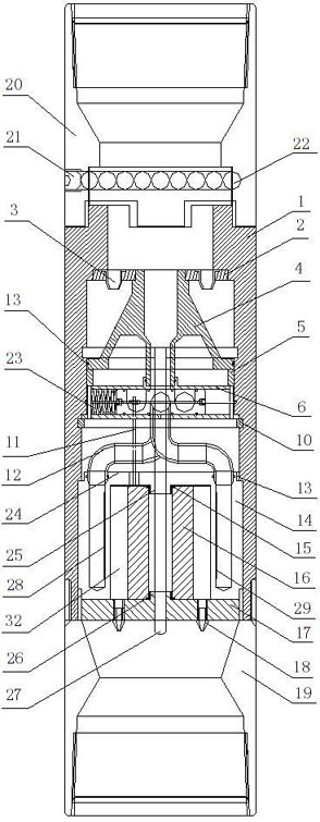 Torque impactor for lever reversing valve